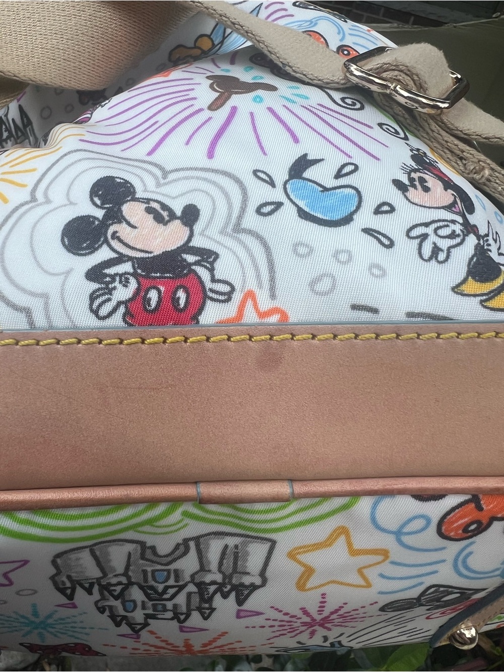 Dooney & Bourke Disney Sketch Drawstring Backpack Small - Picture 9 of 16